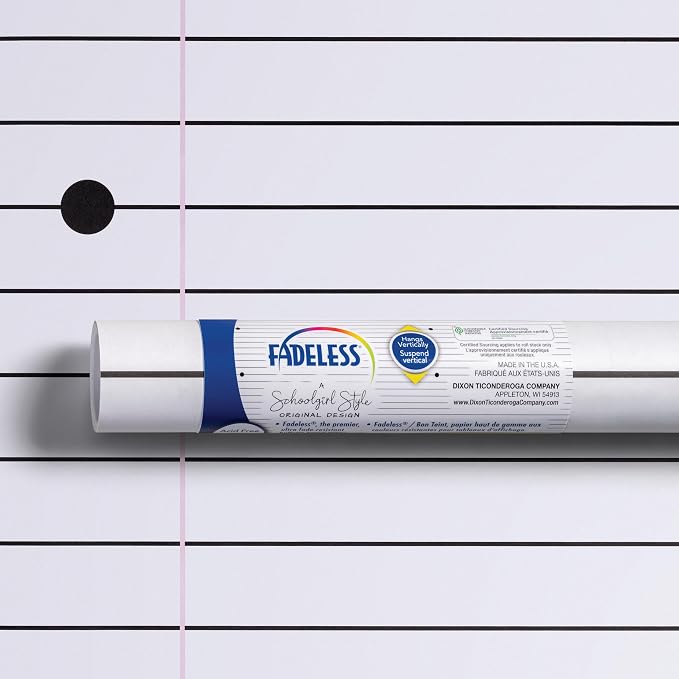 Fadeless Schoolgirl Style Bulletin Board Paper, Fade Resistant | Passing Notes, 47.25" x 25', 1 Roll