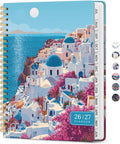 Taja Planner 2026-2027, Jul 2026-Jun 2027 Monthly & Weekly Calendar Planner | 6.3" x 8.5", Hardcover Academic Calendar, Teacher Student Agenda Book with Tabs, School Office Supplies, Aegean Breeze