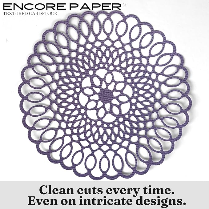 Aster—12x12 Textured Cardstock | 80lb Textured Purple Scrapbook Paper | Premium Cardstock for Cricut Cutting | 25 Sheets