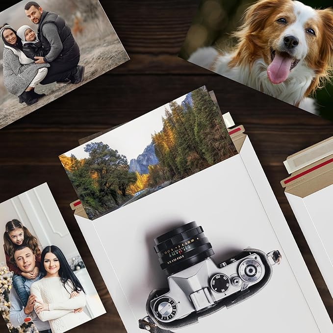 Rigid Mailers 9.25 x 11.75 Inch – 100 Pack White Self Seal Stay Flat Cardboard Envelopes – No Bend Mailing Envelopes for Photos, Documents, Certificates, Books, Magazines & Art Prints