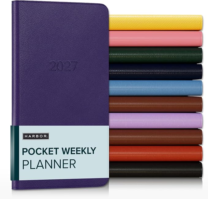 Harbor Pocket Weekly Monthly Planner 2026-2027 Key West Dark Purple