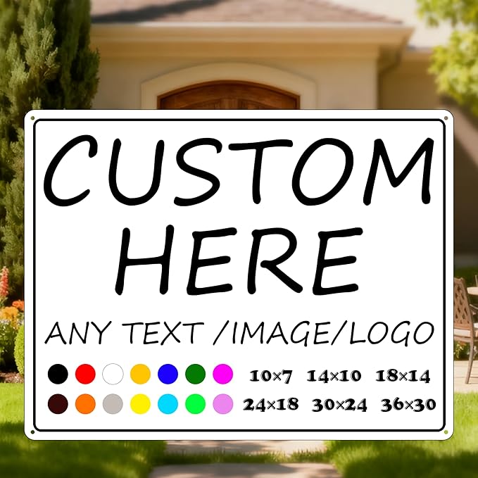 Custom business signs-36×30inches-Large size,Optional reflective,Strong and durable,for Wall decoration, Advertising, House rental