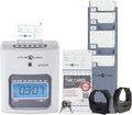 Pyramid Time Systems - 2500 Auto-Aligning Time Clock Bundle [2500K1] | Employee Time Clock, for Small Business, System With 100 Time Cards, 2 Ribbon Cartridges, 10-Slot Rack & Security Keys