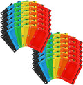 Pencil Pouch for 3 Ring Binder, 72 Pack Zipper Pencil Pouches/Case in Assorted Color, Durable Binder Pencil Pouch/Bag for Office School Supplies (6 Colors)