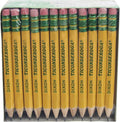 Ticonderoga Golf Pencils, #2 HB Soft, Pre-Sharpened, Yellow (13472) (Pack of 12, 864 Count Total)