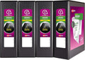 Avery Durable View 3 Ring Binder, 3 Inch Slant Rings, 4 Black Binders (17050)