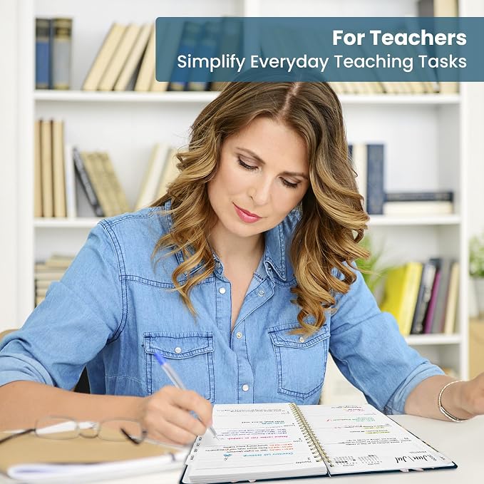 Taja Planner 2026-2027, Jul 2026-Jun 2027 Monthly & Weekly Calendar Planner | 6.3" x 8.5", Hardcover Academic Calendar, Teacher Student Agenda Book with Tabs, School Office Supplies, Desert Whimsy