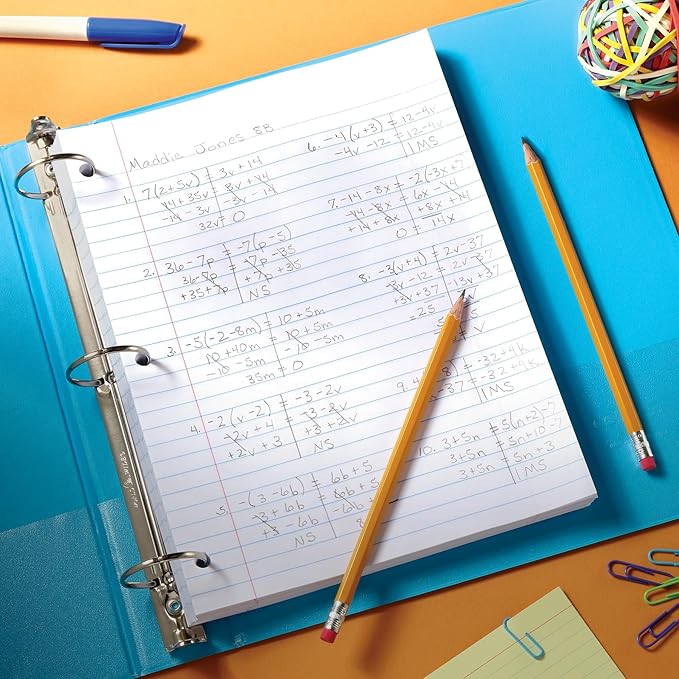 Oxford Loose Leaf Paper, 500 Sheets, College Rule Filler Notebook Paper, 8-1/2" x 11", 3-Hole Punched Fits 3-Ring Binders (62349)