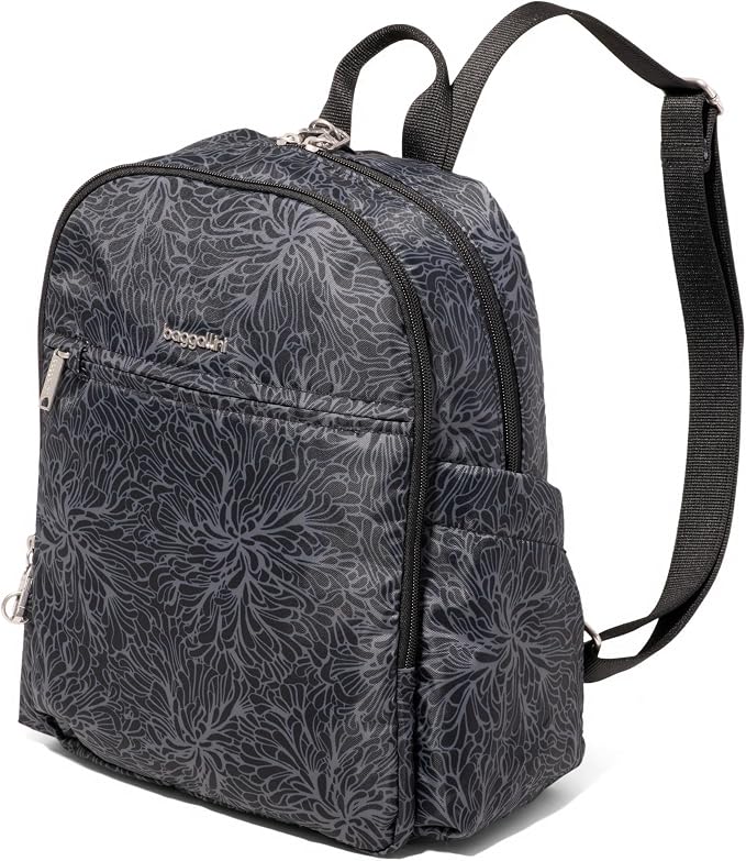 Securtex Anti-Theft Getaway Backpack - 9.4"x13"x5" Travel Safe Bag w/Locking Zippers, Slash-Resistant, RFID