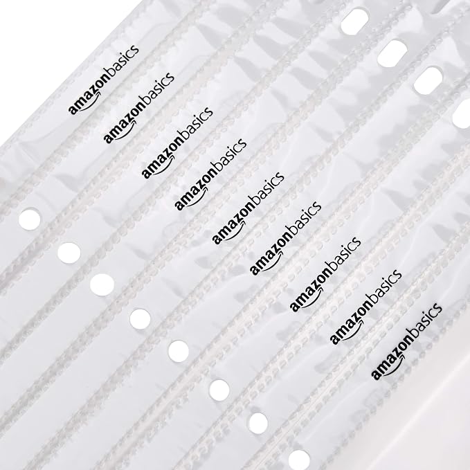 Amazon Basics Sheet Protectors for 3 Ring Binder, Top Loading, Clear Plastic Sleeves, Letter Size, 2000-Pack
