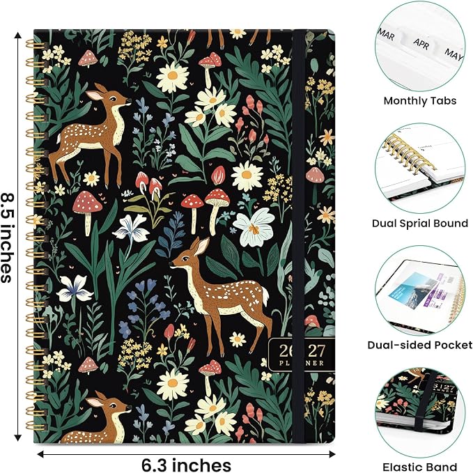 ZOTIA Planner 2026-2027, Jul 2026-Jun 2027 Weekly & Monthly Calendar