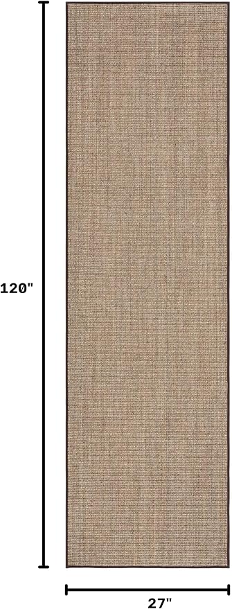 Martha Stewart x SAFAVIEH Area Rug Collection - 2'3" x 10' Runner, Light Brown, Sisal & Jute, Farmhouse Style, Ideal for Living Room, Foyer, Bedroom, Hallway (MSR9501T)