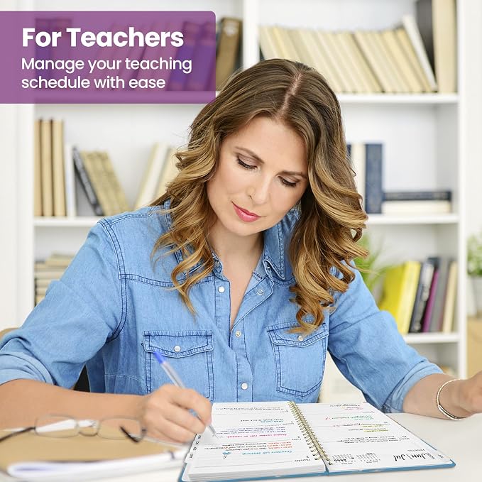 ZOTIA Academic Planner 2026-2027, Monthly & Weekly Jul 2026-Jun 2027 | Aero Petaline, 6.3" x 8.5" Calendar Planner for Women, Hardcover Pretty Organizer for Women, School Office Home Supplies