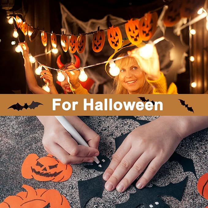 Silunkia 28 Sheets Black Cardstock 8.5 x 11 for Halloween 92lb | Heavyweight Black Paper Card Stock for DIY Cards, Scrapbooking, Greeting Cards, Invitations, Party