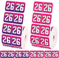 1000pcs 2026 Year Stickers, 3/4x1-1/2 Inch 26 Year Colored Self-Adhesive Stickers File Folder Labels Decals for Tab File Folders Office Supplies (Rose Red and Gradient)