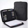 Sturdy 3 Ring Zipper Binder with Strap for School - Beautiful 1 Inch Zip Up Binder with 5-Tab Dividers Holds 420 Sheets, Books & Laptop - Easy to Carry Trapper Keeper Made of Premium Fabrics