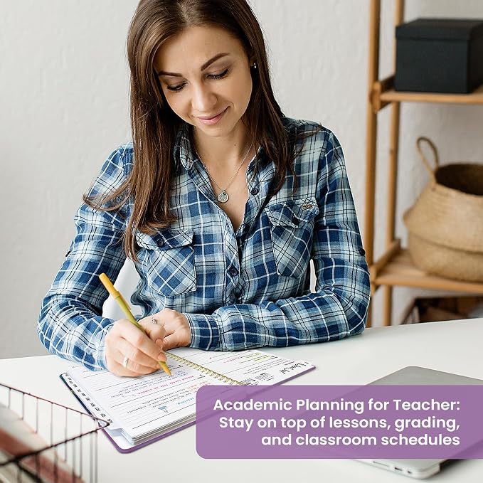 Taja Planner 2026-2027, Jul 2026-Jun 2027 Monthly & Weekly Calendar Planner | 6.3" x 8.5", Hardcover Academic Calendar, Teacher Student Agenda Book with Tabs, School Office Supplies, Fable Grove
