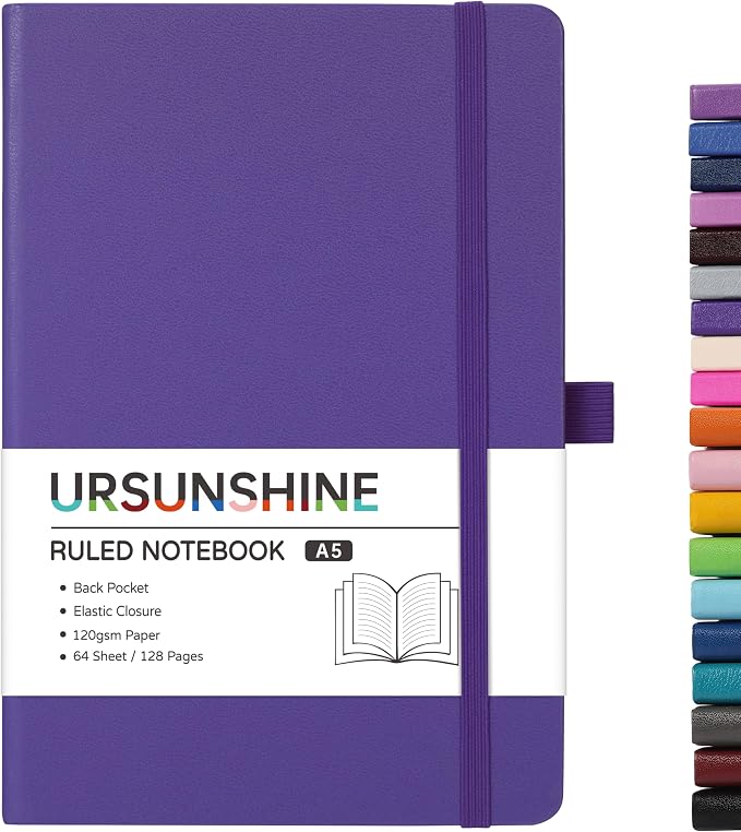Ruled Notebook/Journal - Classic Lined Journal/Notebook, 5.3'' x 8.26''