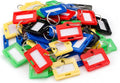 Barska Multi-Purpose Key Tags with Write-On Labels & Metal Rings – 50 Small Colored Key Tags for Organization, Identification & Labeling