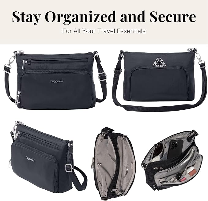Baggallini Securtex Anti-Theft Keepsake Crossbody