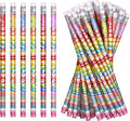 48 Pcs Happy Birthday Pencils Colorful Birthday Pencil for Students Teacher Wooden Pencils with Erasers Birthday Party Supplies, 6 Style(48)