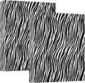 Zebra Print 3 Ring Binder 1.5 Inch 2 Pack with 200 Sheet for Kids School Supplies Women Men Office