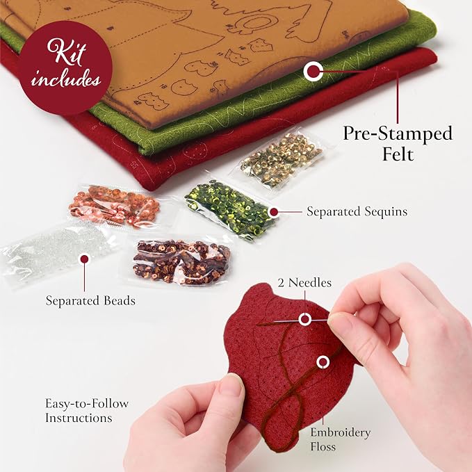 Bucilla, Felt Applique 2 Piece Wall Hanging Kit, Pumpkin Patch Pair, Perfect for Holiday DIY Arts and Crafts Projects, 89712E