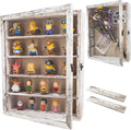 Shadow Box Frame with Removable Shelves, White 11x14 Deep Memory Box Display Case for Keepsake Collectibles, Coins Military Medals Pins Wedding Flowers