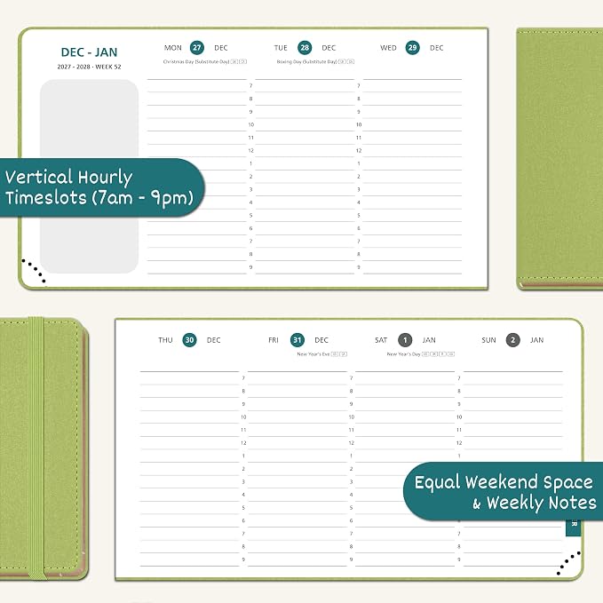 BEZEND Pocket Calendar 2027, Weekly Monthly Planner for Purse (6.5"x3.75")