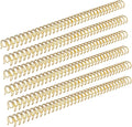 Hilitand 100pcs Plastic Spiral Binding Coils, 3:1 Pitch, 1/2in Diameter 34 Loop Spiral Binding Spines for Office Documents 100 Sheets Capacity (Gold), HILITANDG4G29CKZI0-11