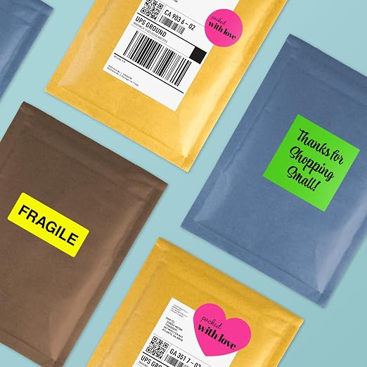 Avery Printable Round Labels, Sure Feed Technology, 3/4" Diameter, Neon Magenta Labels, Print-to-The-Edge, Laser/Inkjet, 3,200 Total, Great for Price Stickers and Mailing Seals