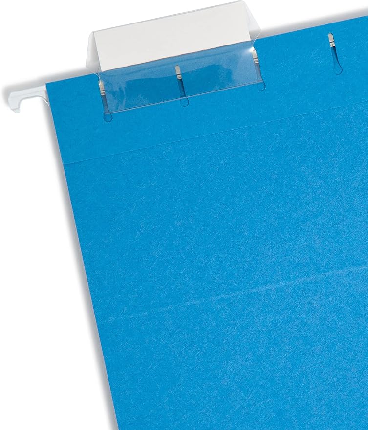 Smead TUFF Hanging File Folder with Easy Slide Tab, 1/3-Cut Sliding Tab, Letter Size, Yellow, 18 per Box (64044, Rod Color May Vary)