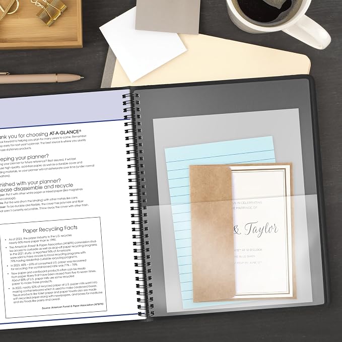 AT-A-GLANCE 2027 Planner, Monthly, 8.25" x 11", QuickNotes, Black (76060527)