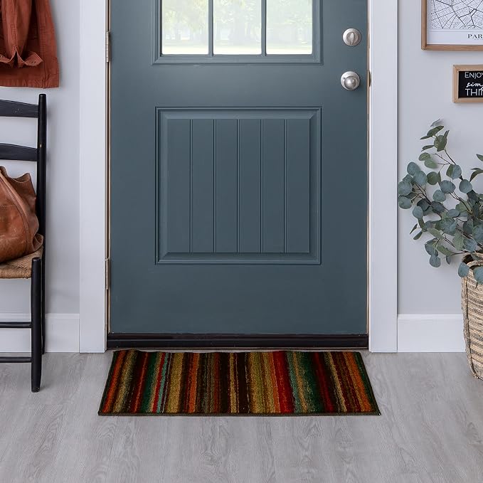 Mohawk Home Boho Stripe 2' 6" x 3' 10" Area Rug - Multicolor - Perfect for Living Room, Dining Room, Office