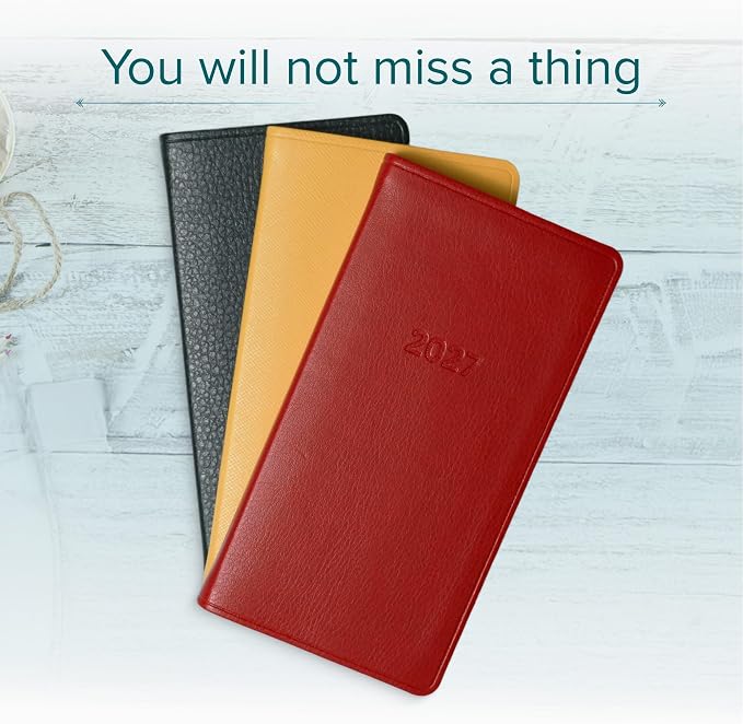 Harbor Pocket Weekly Monthly Planner 2026-2027 Leida Pine