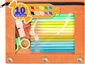 Forvencer Pencil Pouch for 3 Ring Binder, Large Pencil Case Pouch | 3 Reinforced Grommets, Pen Bag, Clear Window Pencil Case, Binder Accessories, Tangerine