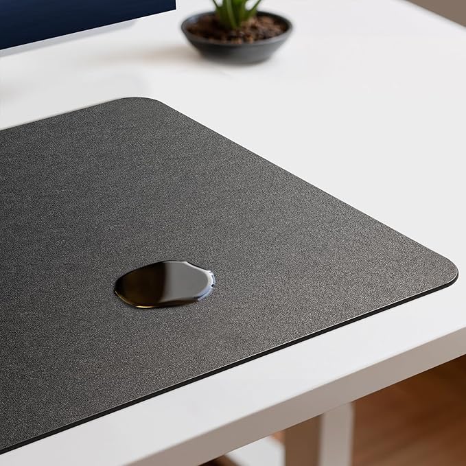 Jotsome Leather Desk Pad Mat, Non-Slip Desk Blotter Pad - Desk Protector for Office, Home, Lap Desk, Laptop, and Desktop, Gift for The Holidays (Forest Green, 17" x 12")
