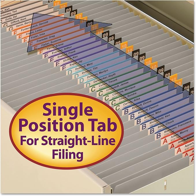 Smead File Folder, Reinforced Straight-Cut Tab, Letter Size, Gray, 100 per Box (12310)