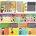 Premium 7 Magic Grooved Writing Practice Kids Books Reusable Hand Writing Practice Book Education Learn Home School Childrens Books Ages 3-8 Preschool