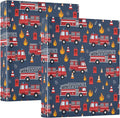 Monster Truck Navy Blue Round Ring Binders 1.5 Inch Race Cars Roadster 3 Ring Clipboard Binder for Office School Work Supplies File Folder Document 200 Sheet Capacity Easy Open 2 Pieces