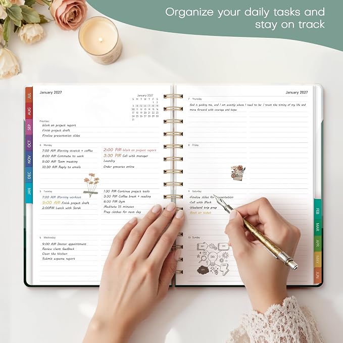 Planner 2026-2027 Weekly & Monthly Academic Planner, 6" x 8.3"