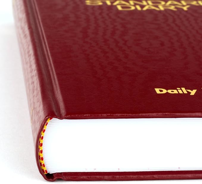 AT-A-GLANCE 2027 Daily Planner, Standard Diary, 7.75" x 12" Journal with Checklist, Hardcover, Red (SD3771327)