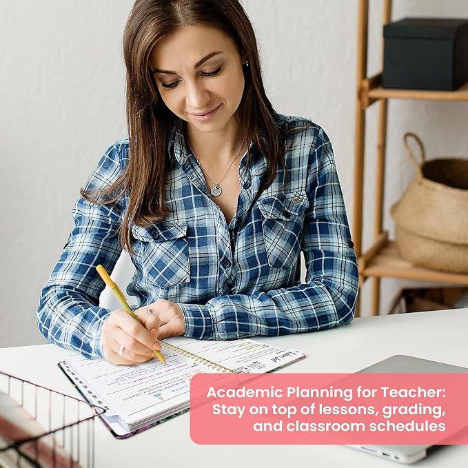 Planner 2026-2027, Monthly & Weekly Jul 2026-Jun 2027 Calendar Book | 6.3" x 8.5", Hardcover Spiral Planner with Tabs, School & Daily Pretty Agenda for Women, Students, Teachers, Velvet Path