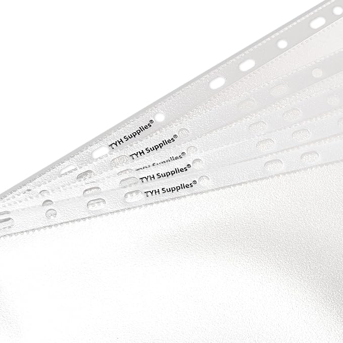 Heavy Duty Sheet Protectors 1000 Pack for 3 Ring Binder, 8.5x11 Clear Non Glare 11 Hole Punched Top Loading Plastic Page Protectors for School Office Supplies, Document Storage