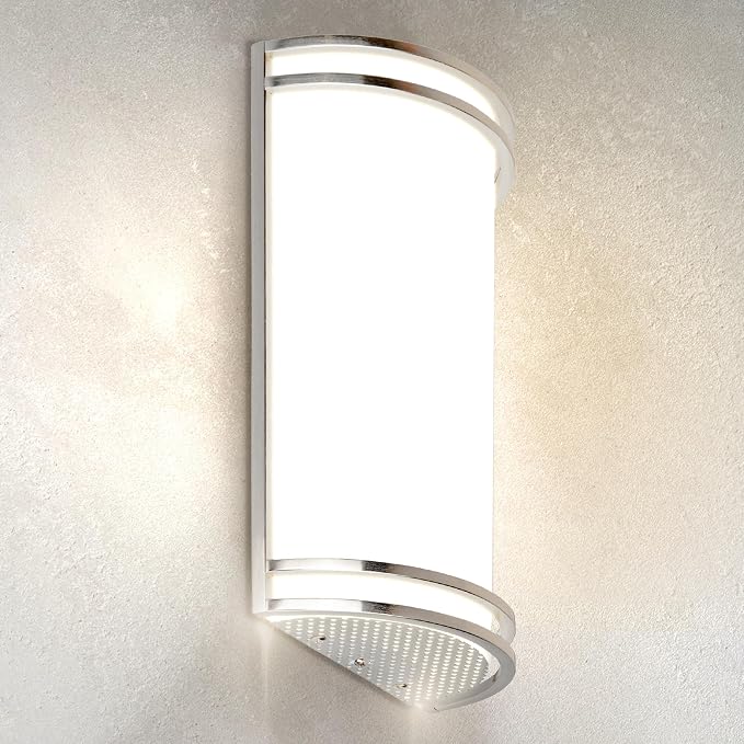 ASD Indoor LED Wall Sconce Lights - 14 Inch 20W Brushed Nickel Modern LED Wall Sconces Hardwired - ETL Dimmable 3000K 4000K 5000K Adjustable Sconce Light Fixture for Bedroom, Hallway
