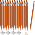 48 PCS Orange Pencils Bulk with Eraser, Pre-Sharpened HB Spring & Easter Pencils for Kids, School Supplies for Writing, Drawing & Easter Art Crafts(Orange)