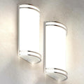 ASD Indoor LED Wall Sconce Lights - 14 Inch 20W Brushed Nickel Modern LED Wall Sconces Hardwired - ETL Dimmable 3000K 4000K 5000K Adjustable Sconce Light Fixture for Bedroom, Hallway, 2 Pack