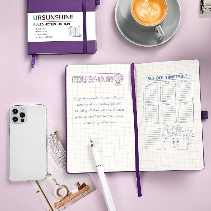 Graph Grid Paper Notebook/Journal - Classic Journal/Notebook, 5.3" x 8.26"
