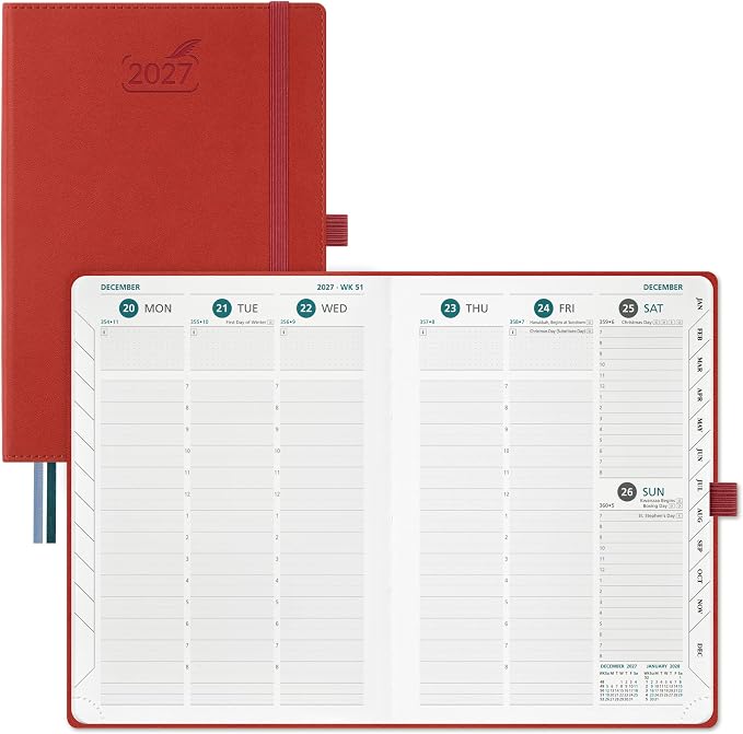 BEZEND 2027 Planner Weekly and Monthly, Daily Calendar Book (A5-6"x8.5")