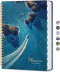 ZOTIA Academic Planner 2026-2027, Monthly & Weekly Jul 2026-Jun 2027 | Coastal Escape, 6.3" x 8.5" Calendar Planner for Women, Hardcover Pretty Organizer for Women, School Office Home Supplies